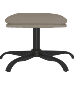 vidaXL Voetenbank 60x60x36 cm fluweel lichtgrijs