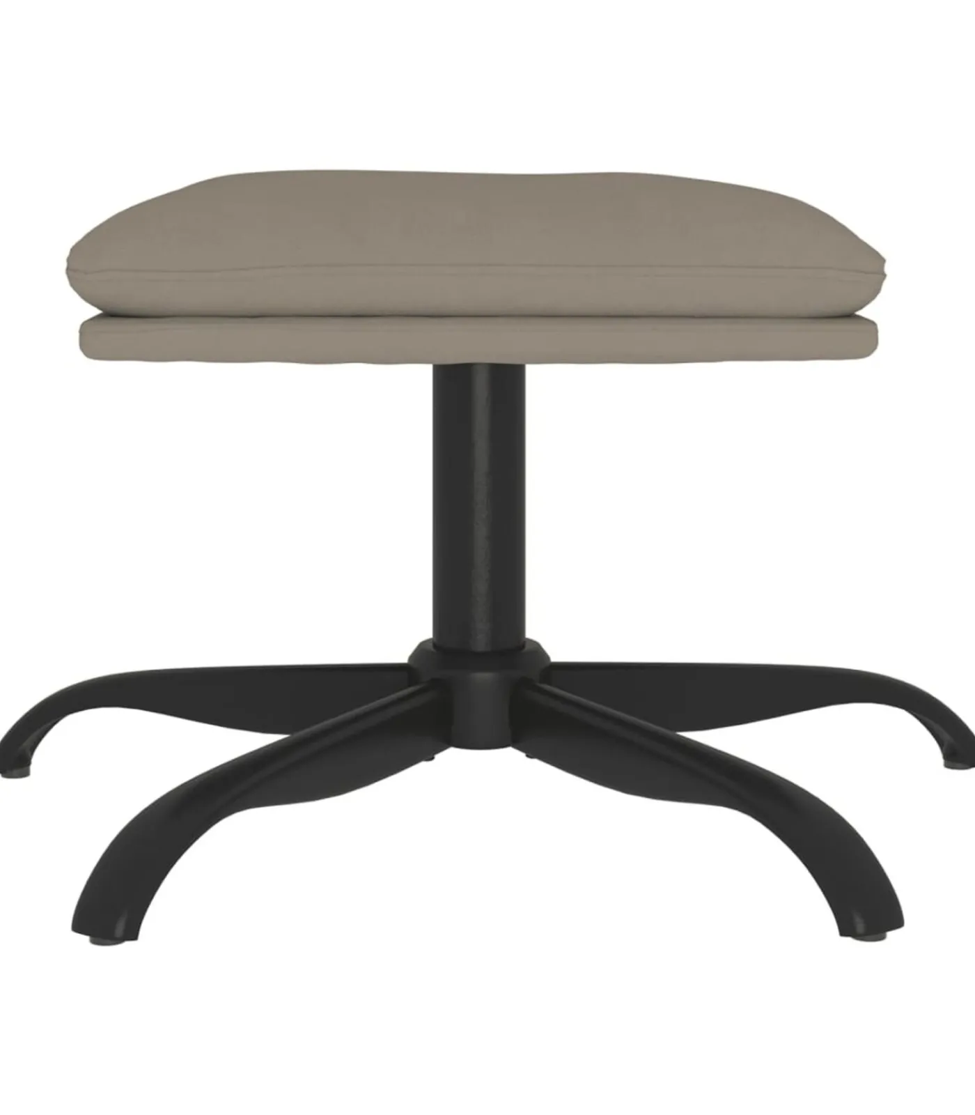 vidaXL Voetenbank 60x60x36 cm fluweel lichtgrijs