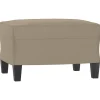 Outlet Voetenbank 60x50x41 cm microvezelstof taupe Stoelen