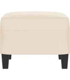 Outlet Voetenbank 60x50x41 cm microvezelstof beige Stoelen
