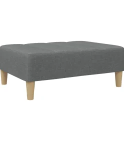 Discount Voetenbank 77x55x31 cm stof donkergrijs Stoelen