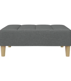 Discount Voetenbank 77x55x31 cm stof donkergrijs Stoelen