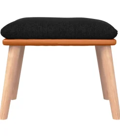 Online Voetenbank 45x29,5x35 cm stof en kunstleer zwart Stoelen