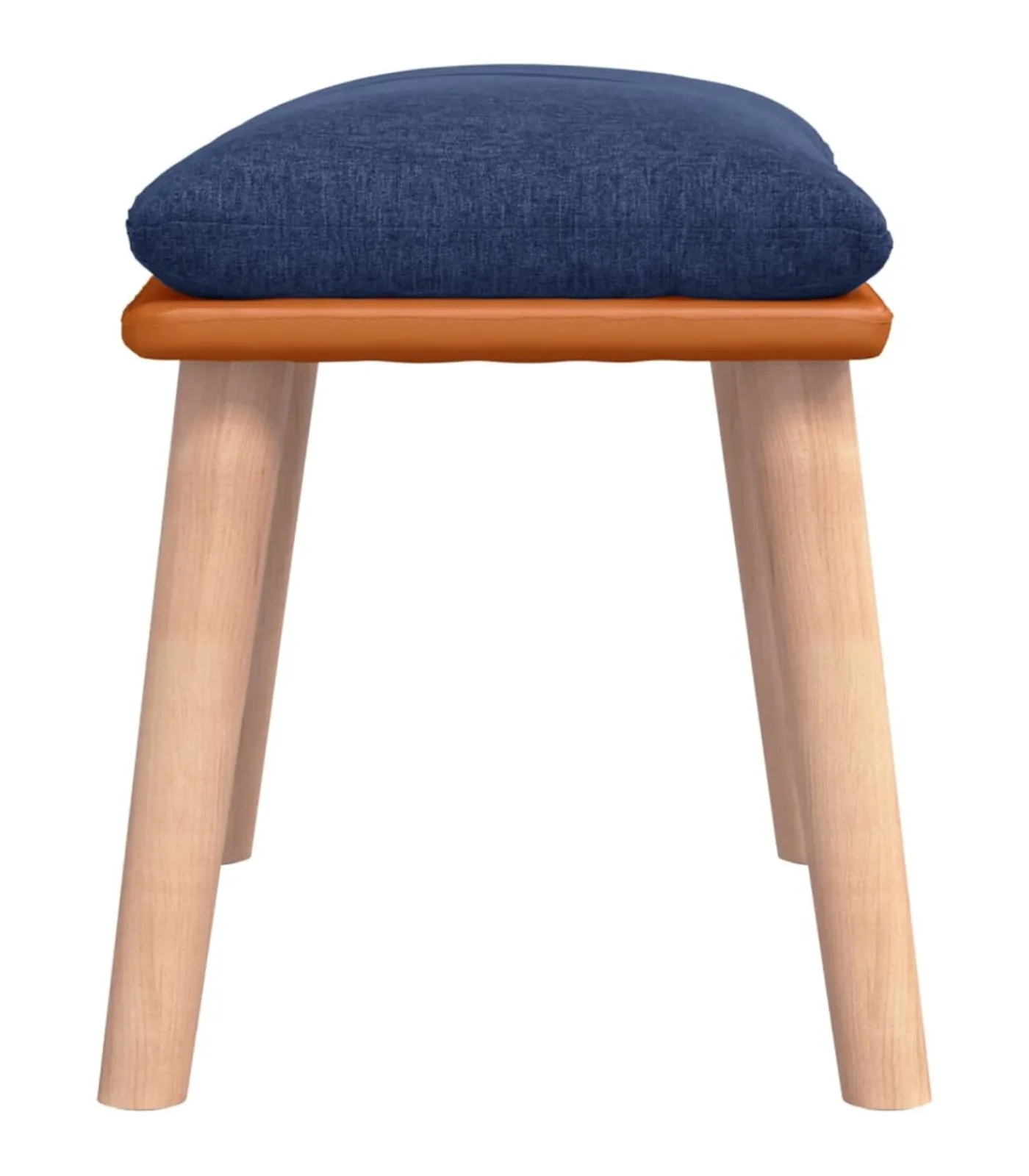 Clearance Voetenbank 45x29,5x35 cm stof en kunstleer blauw Stoelen