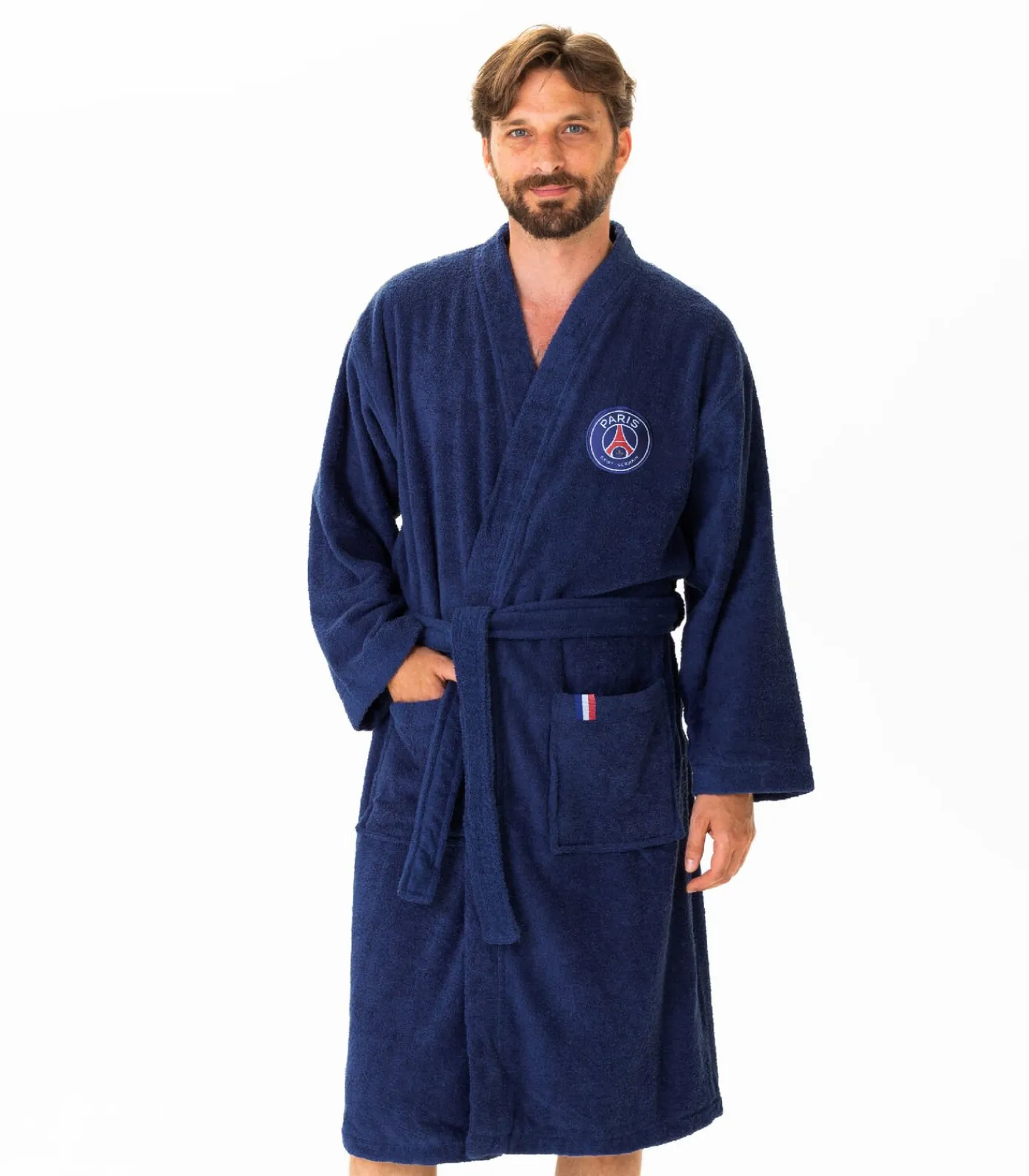 Heren PSG Volwassen badjas 100% katoen, RUBAN
