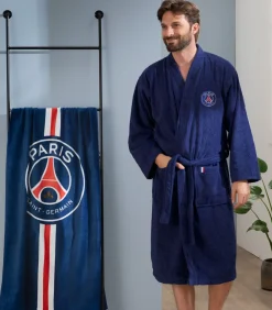 Heren PSG Volwassen badjas 100% katoen, RUBAN