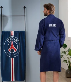 Heren PSG Volwassen badjas 100% katoen, RUBAN