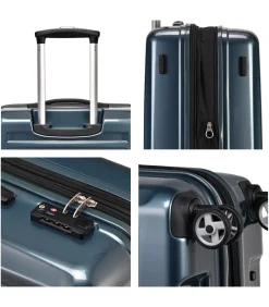 Online Voyager IX Expandable Middelgrote Koffer 4 Wielen Grijze Trolleys