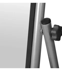 vidaXL Vrijstaande vloerspiegel met volledige lengte rechthoekig grijs