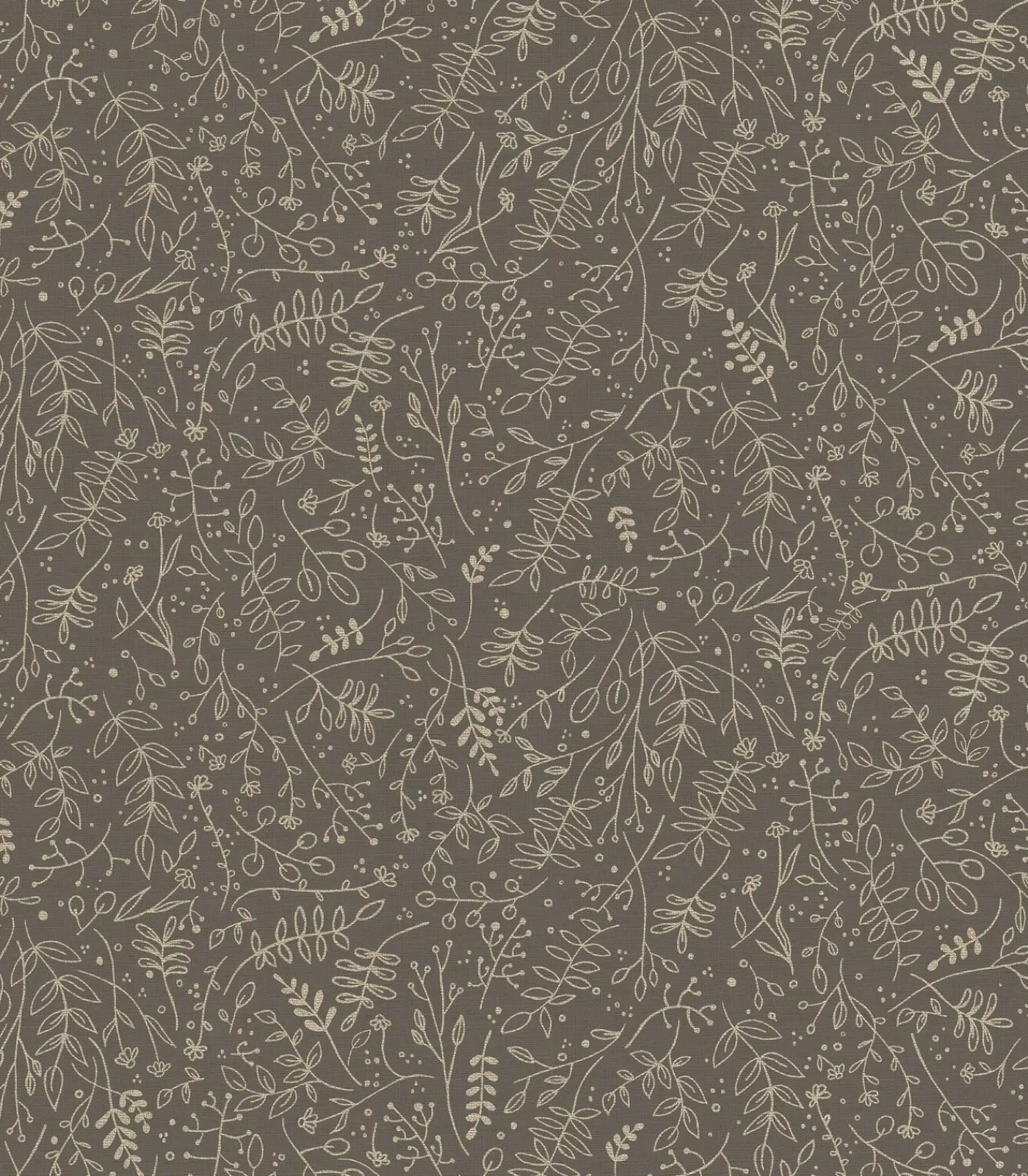 Outlet Vliesbehang | Twigs Soil Gold Wanddecoratie