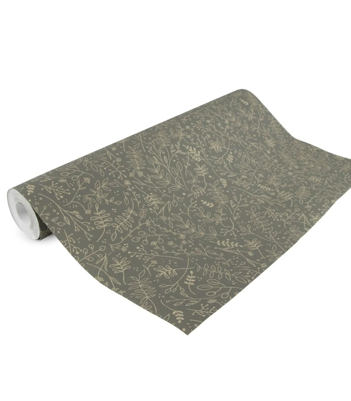 Outlet Vliesbehang | Twigs Soil Gold Wanddecoratie