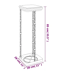 vidaXL Vuilniszakhouders 2 st 120 L PP zwart en blauw