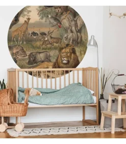 New Behangcirkel Animals of Africa 190 cm Decoratie