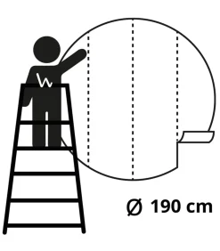 New Behangcirkel Animals of Africa 190 cm Decoratie