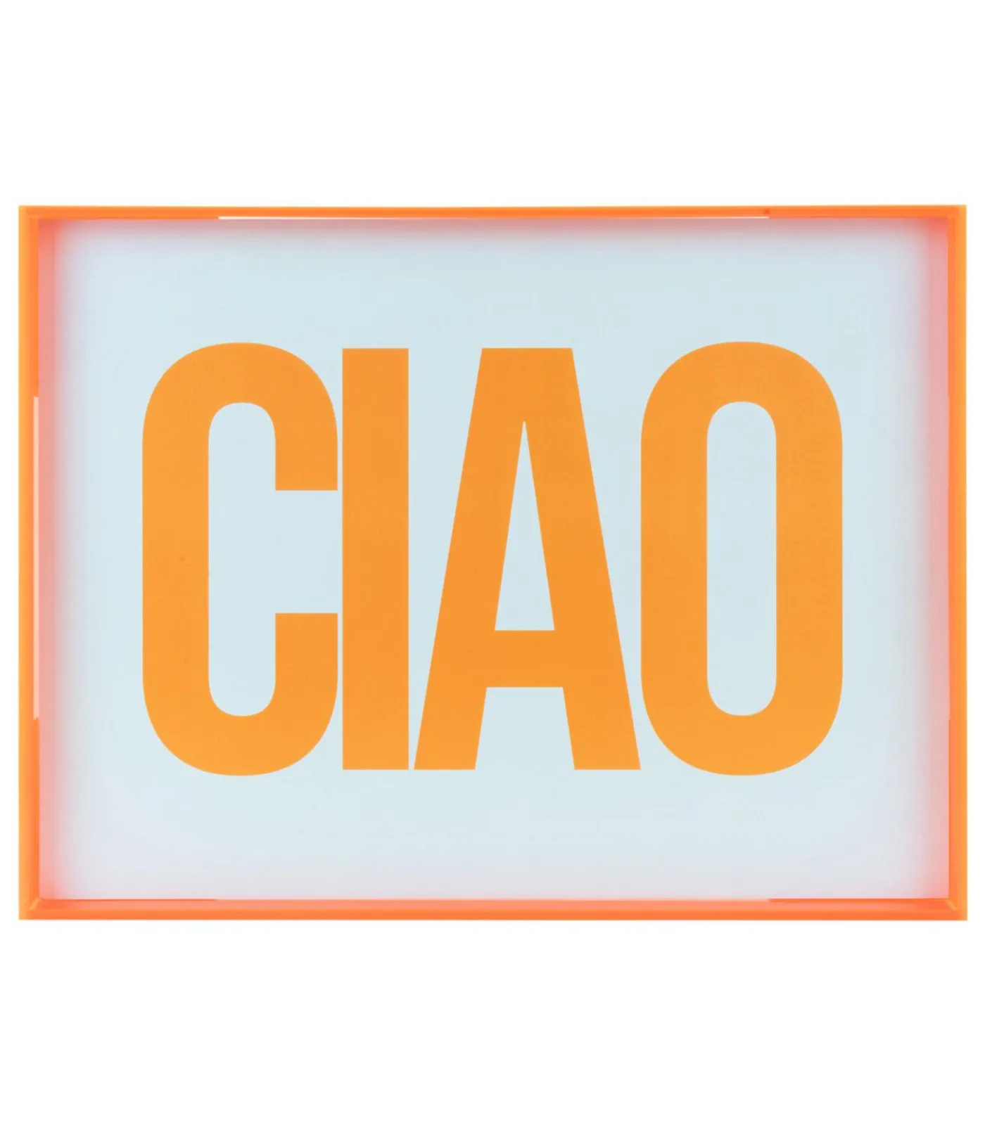 Discount Wanddecoratie Ciao Large - Oranje - 3x41x31cm Wanddecoratie