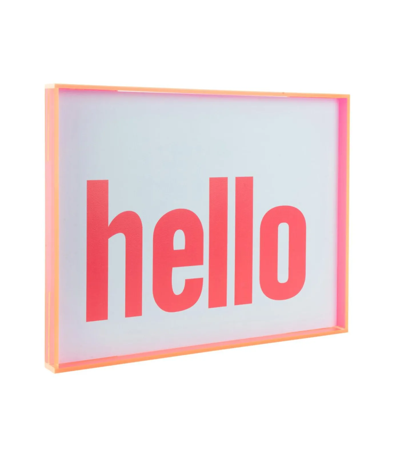 Present Time Wanddecoratie Hello Large - Roze - 3x41x31cm