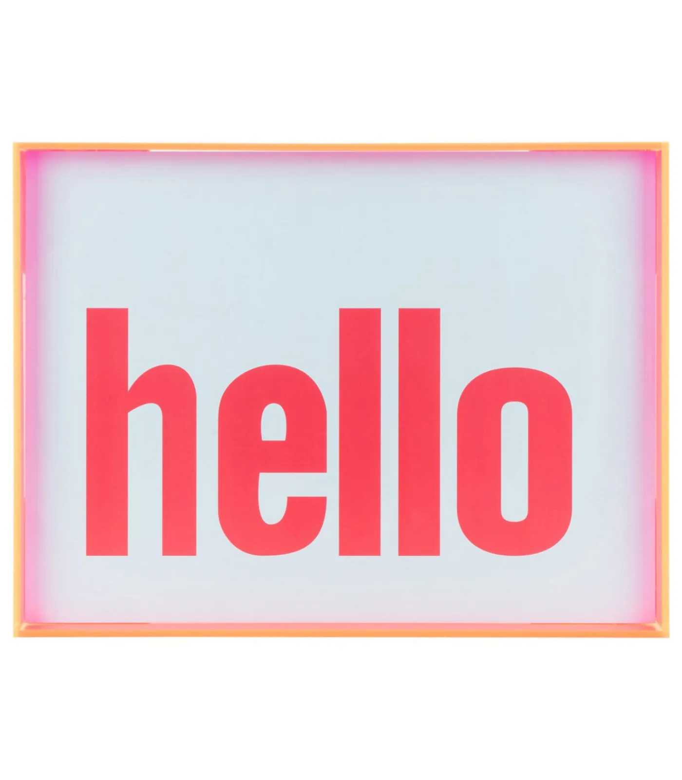 Present Time Wanddecoratie Hello Large - Roze - 3x41x31cm