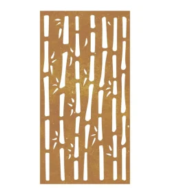 Online Wanddecoratie tuin bamboe-ontwerp 105x55 cm cortenstaal Decoratie