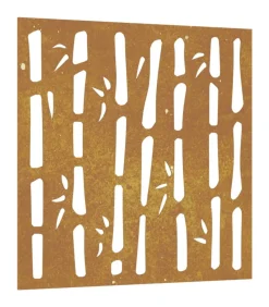 Sale Wanddecoratie tuin bamboe-ontwerp 55x55 cm cortenstaal Decoratie