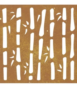 Sale Wanddecoratie tuin bamboe-ontwerp 55x55 cm cortenstaal Decoratie