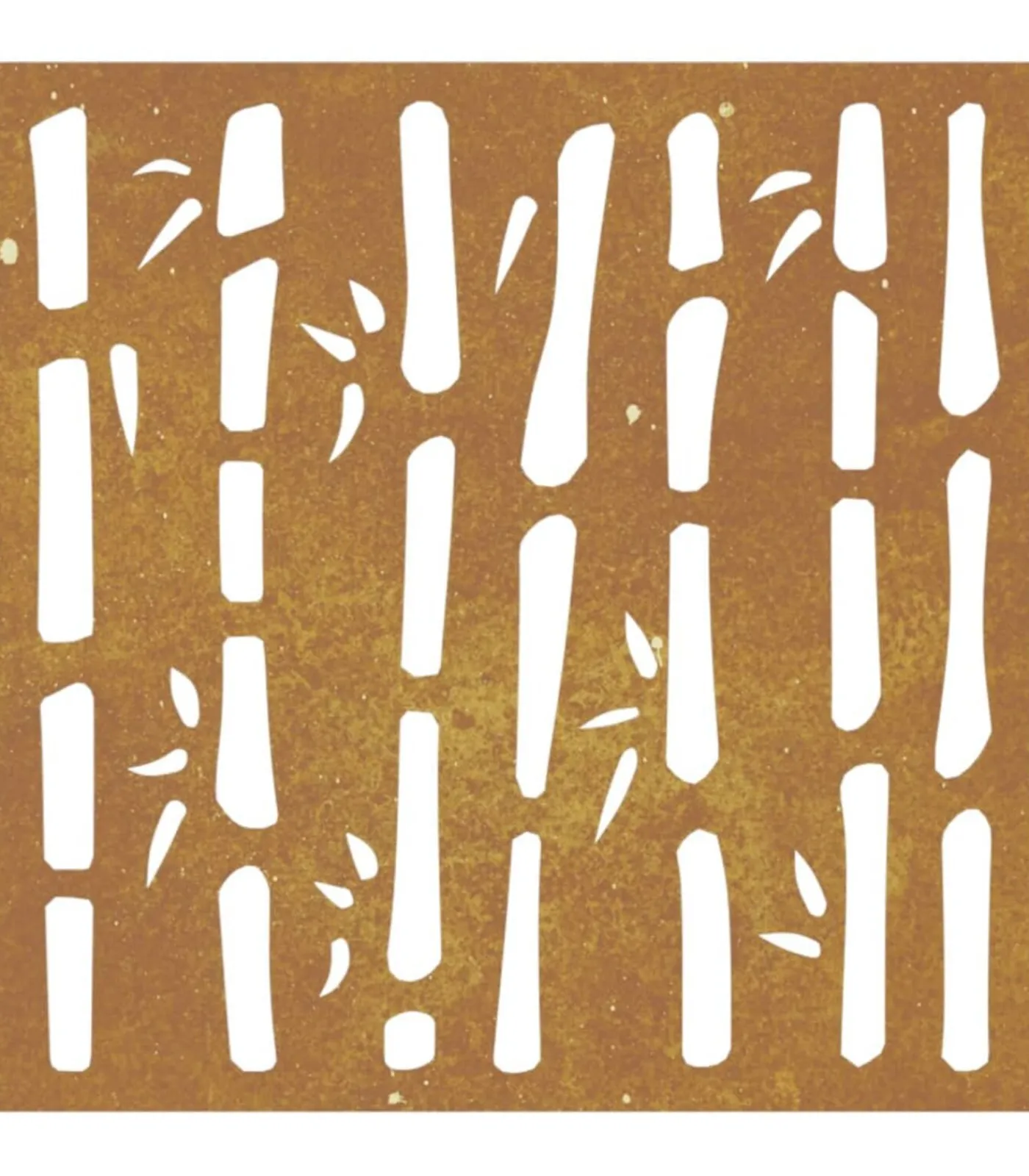 Sale Wanddecoratie tuin bamboe-ontwerp 55x55 cm cortenstaal Decoratie