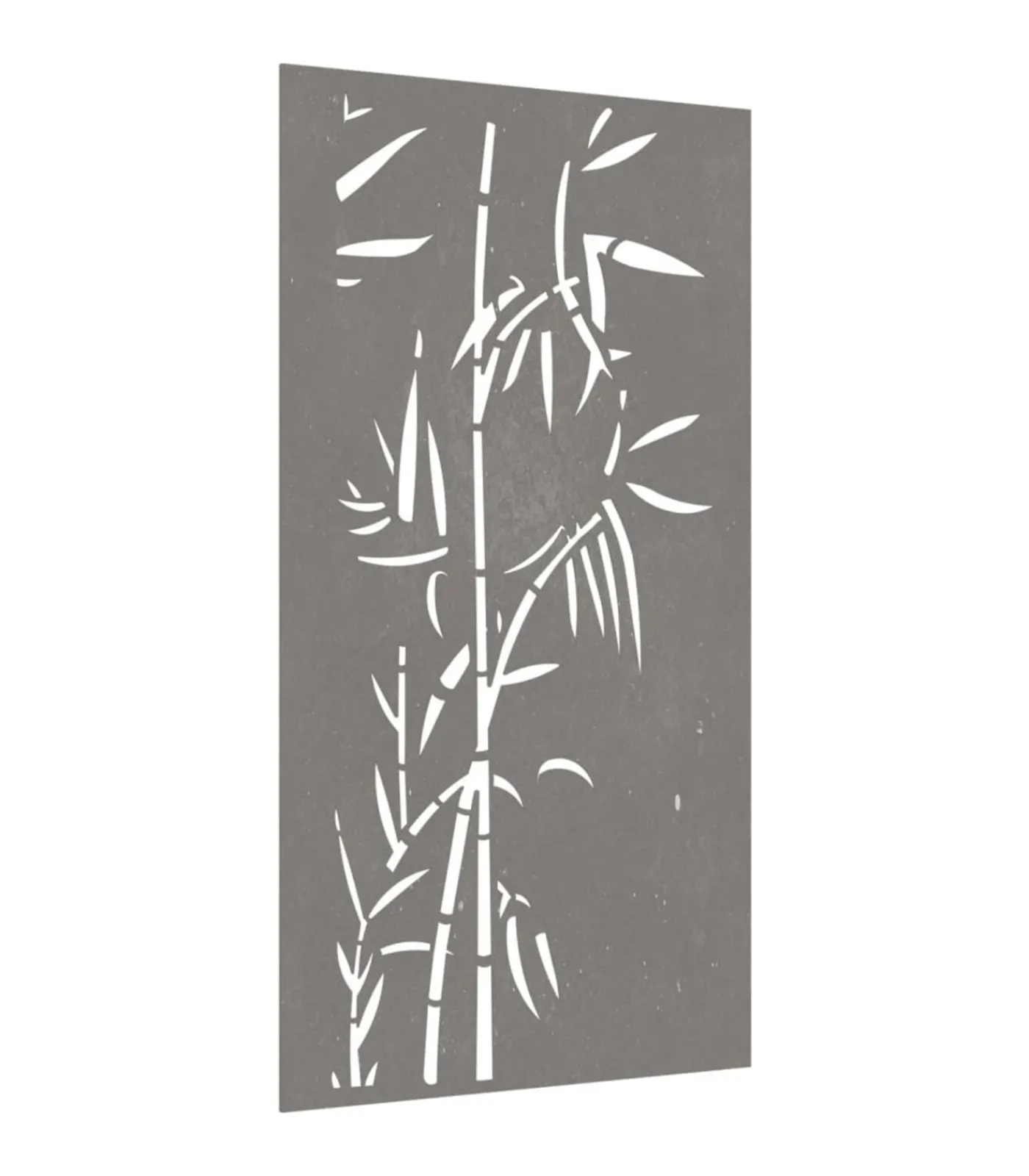 vidaXL Wanddecoratie tuin bamboe-ontwerp 105x55 cm cortenstaal