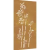 Online Wanddecoratie tuin bamboe-ontwerp 105x55 cm cortenstaal Decoratie