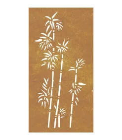 Online Wanddecoratie tuin bamboe-ontwerp 105x55 cm cortenstaal Decoratie