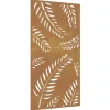 Clearance Wanddecoratie tuin bladontwerp 105x55 cm cortenstaal Decoratie