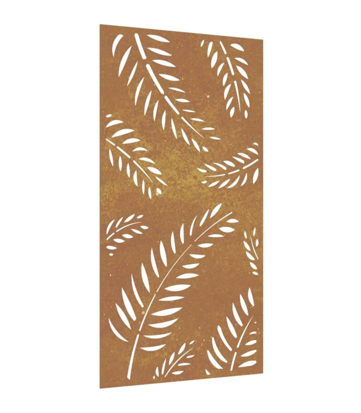 Clearance Wanddecoratie tuin bladontwerp 105x55 cm cortenstaal Decoratie