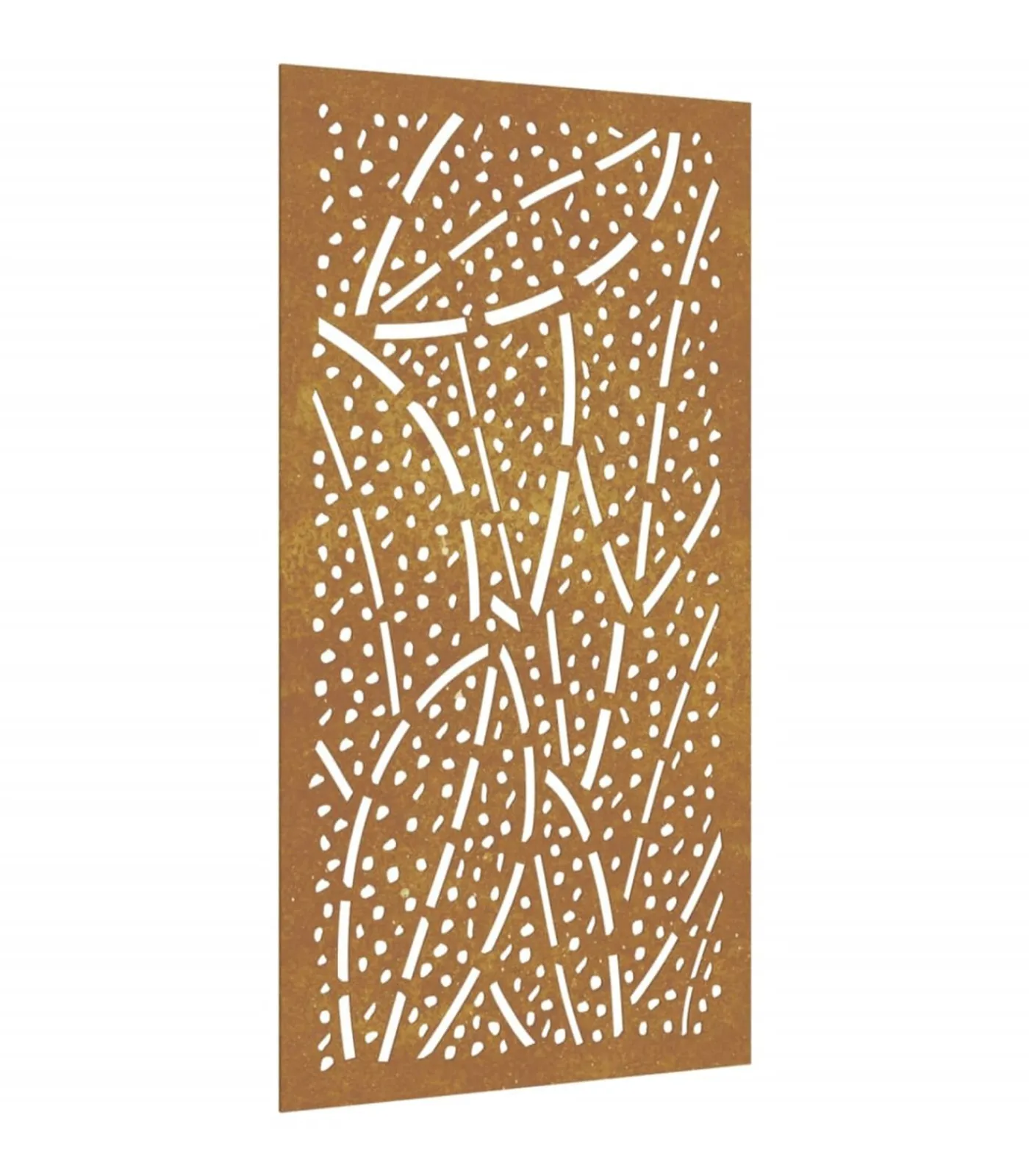 Clearance Wanddecoratie tuin bladontwerp 105x55 cm cortenstaal Decoratie