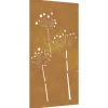 Sale Wanddecoratie tuin bloemenontwerp 105x55 cm cortenstaal Decoratie