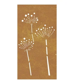 Sale Wanddecoratie tuin bloemenontwerp 105x55 cm cortenstaal Decoratie