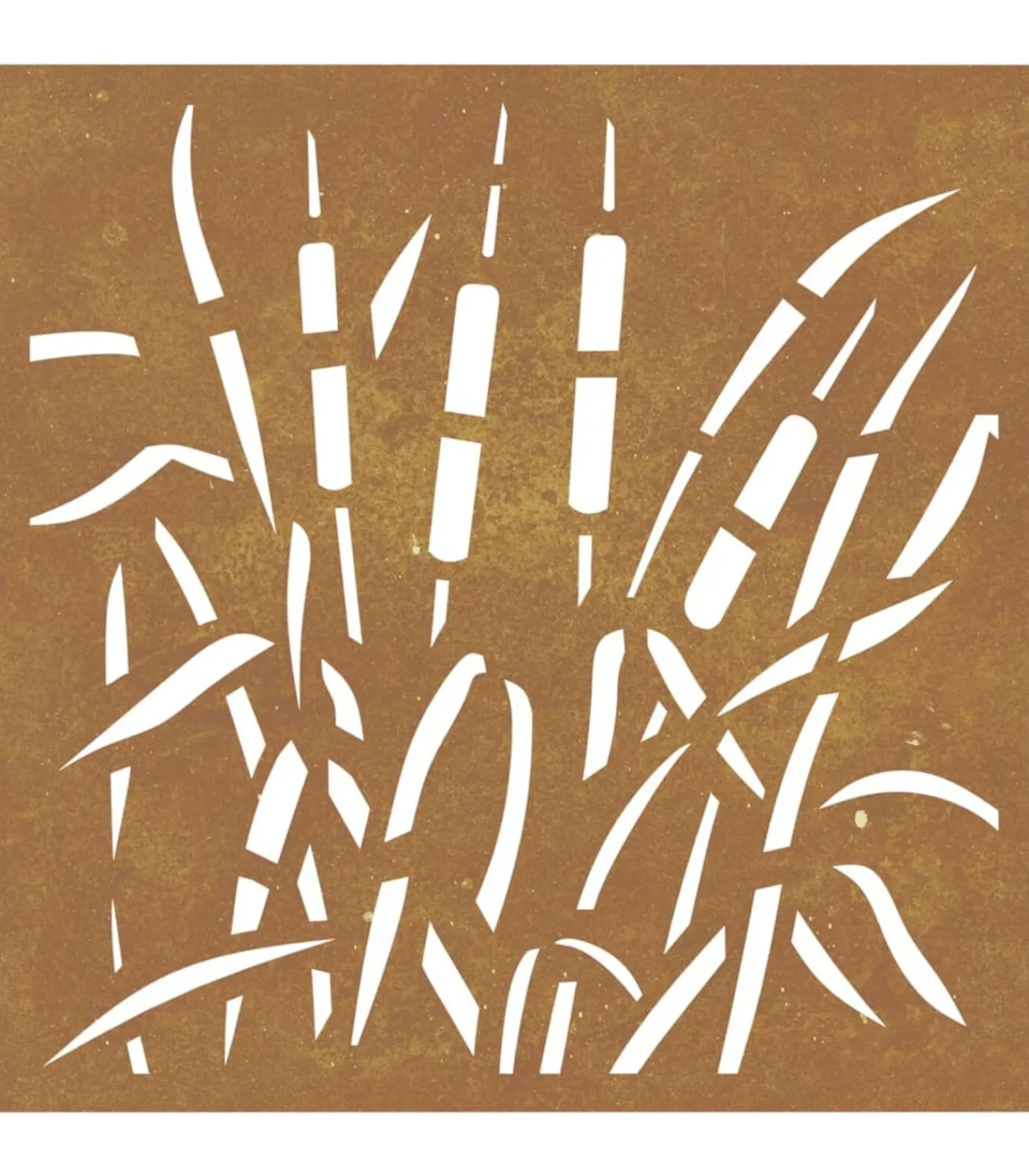 vidaXL Wanddecoratie tuin grasontwerp 55x55 cm cortenstaal