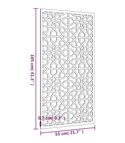 New Wanddecoratie tuin Moors ontwerp 105x55 cm cortenstaal Decoratie