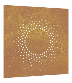 vidaXL Wanddecoratie tuin zonontwerp 55x55 cm cortenstaal