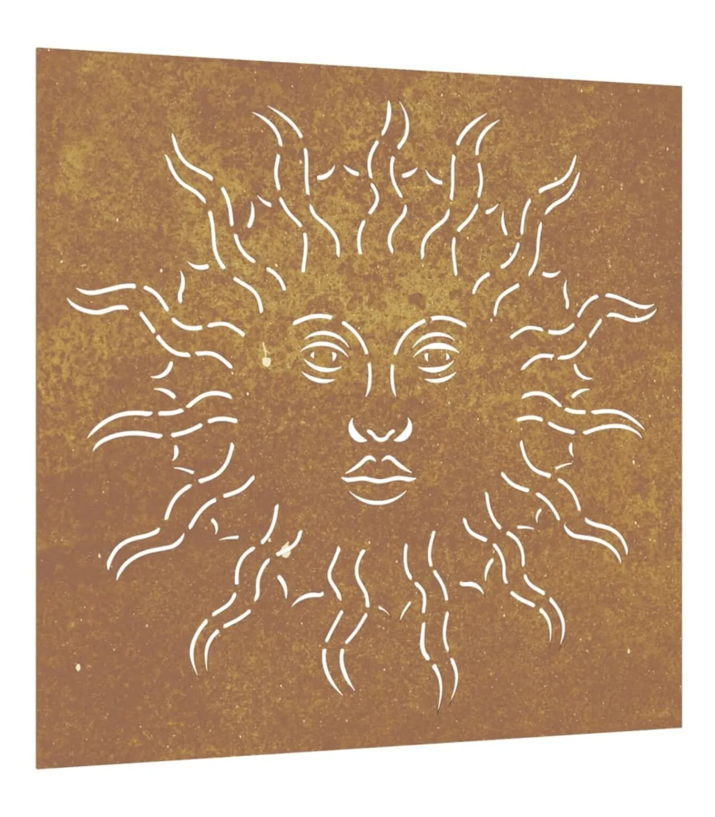 vidaXL Wanddecoratie tuin zonontwerp 55x55 cm cortenstaal