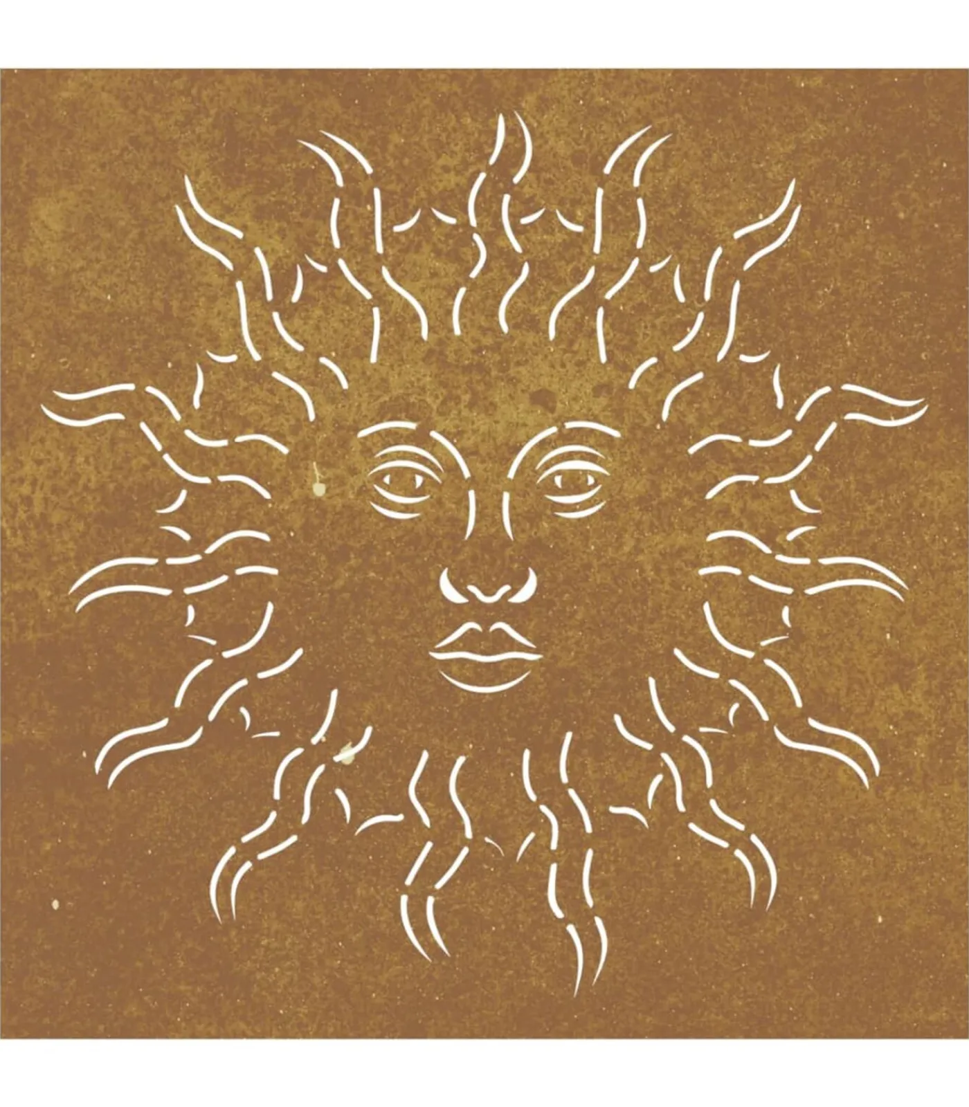 vidaXL Wanddecoratie tuin zonontwerp 55x55 cm cortenstaal