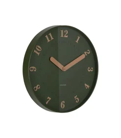 Best Wandklok Amena - Groen - 40x40x40cm Klokken