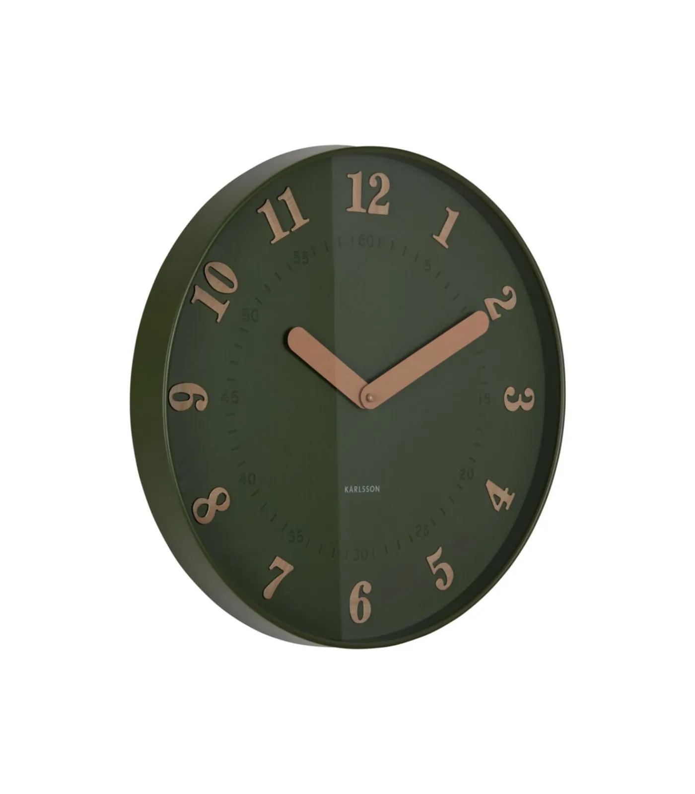 Best Wandklok Amena - Groen - 40x40x40cm Klokken