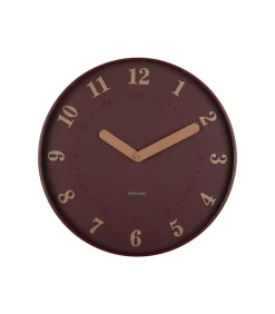 Karlsson Wandklok Amena - Rood - 40x40x40cm