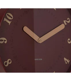 Karlsson Wandklok Amena - Rood - 40x40x40cm
