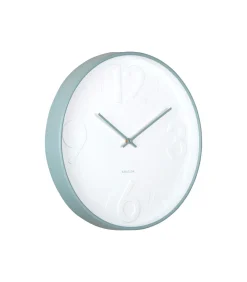 Karlsson Wandklok Ayuno - Mistig blauw - Ø40cm