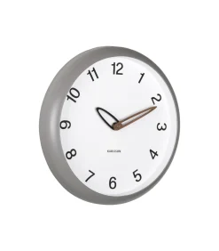 Karlsson Wandklok Bella - Donkergrijs - 4.2x30x30cm