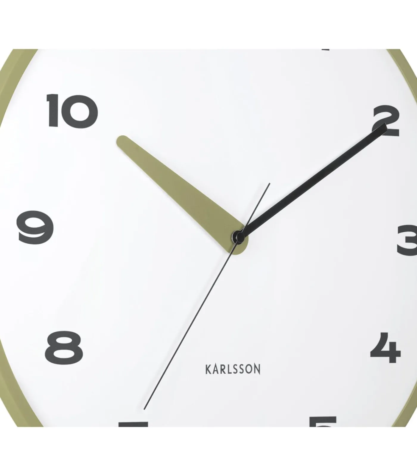 Karlsson Wandklok Brisk Dome - Legergroen - Ø40cm