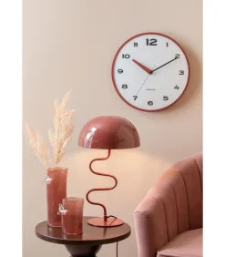Karlsson Wandklok Brisk Dome - Rode oker - Ø40cm