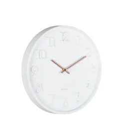 Karlsson Wandklok Calma - Mat wit - 3.8x30x30cm