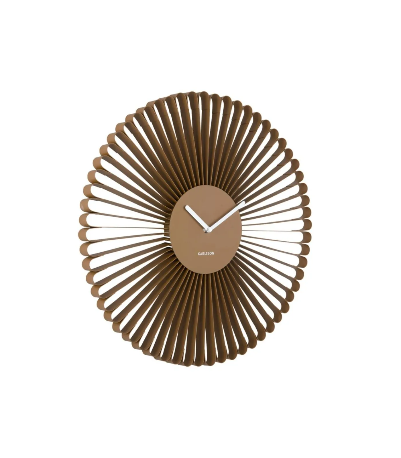 Wandklok Cascara - Bruin - 50x50x50cm Klokken