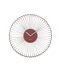 Karlsson Wandklok Cascara - Rood - 50x50x50cm