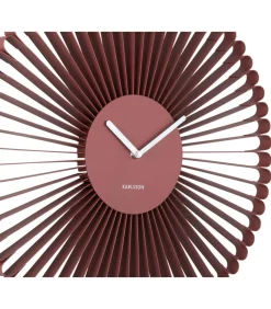 Karlsson Wandklok Cascara - Rood - 50x50x50cm